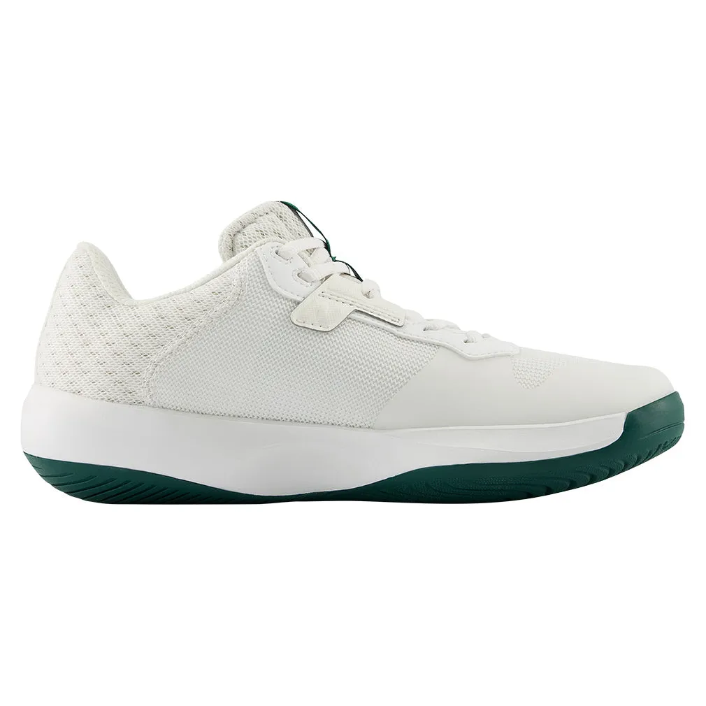 Women`s 696v6 B Width Tennis Shoes White and Marsh Green