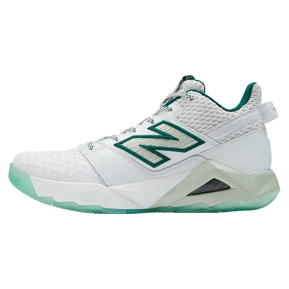 Women`s Coco CG2 B Width Tennis Shoes White and Marsh Green