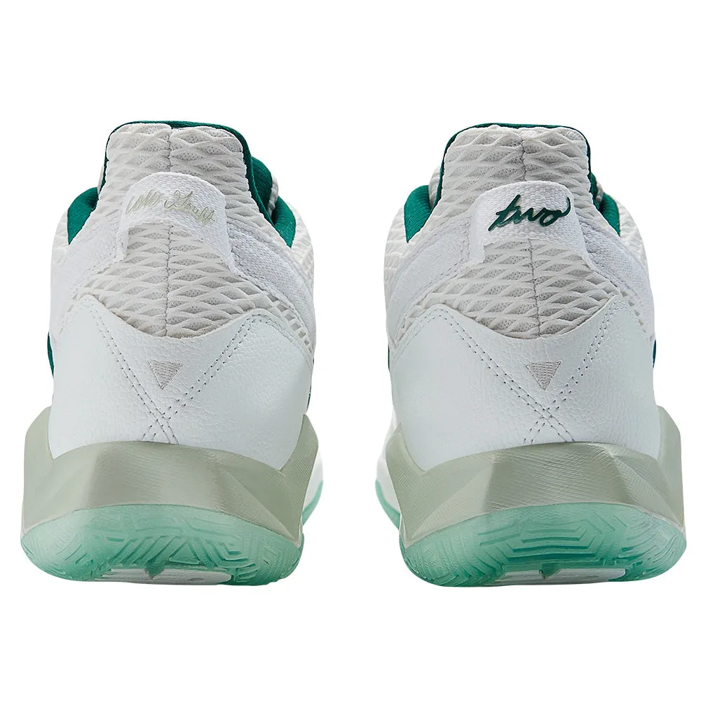 Women`s Coco CG2 B Width Tennis Shoes White and Marsh Green