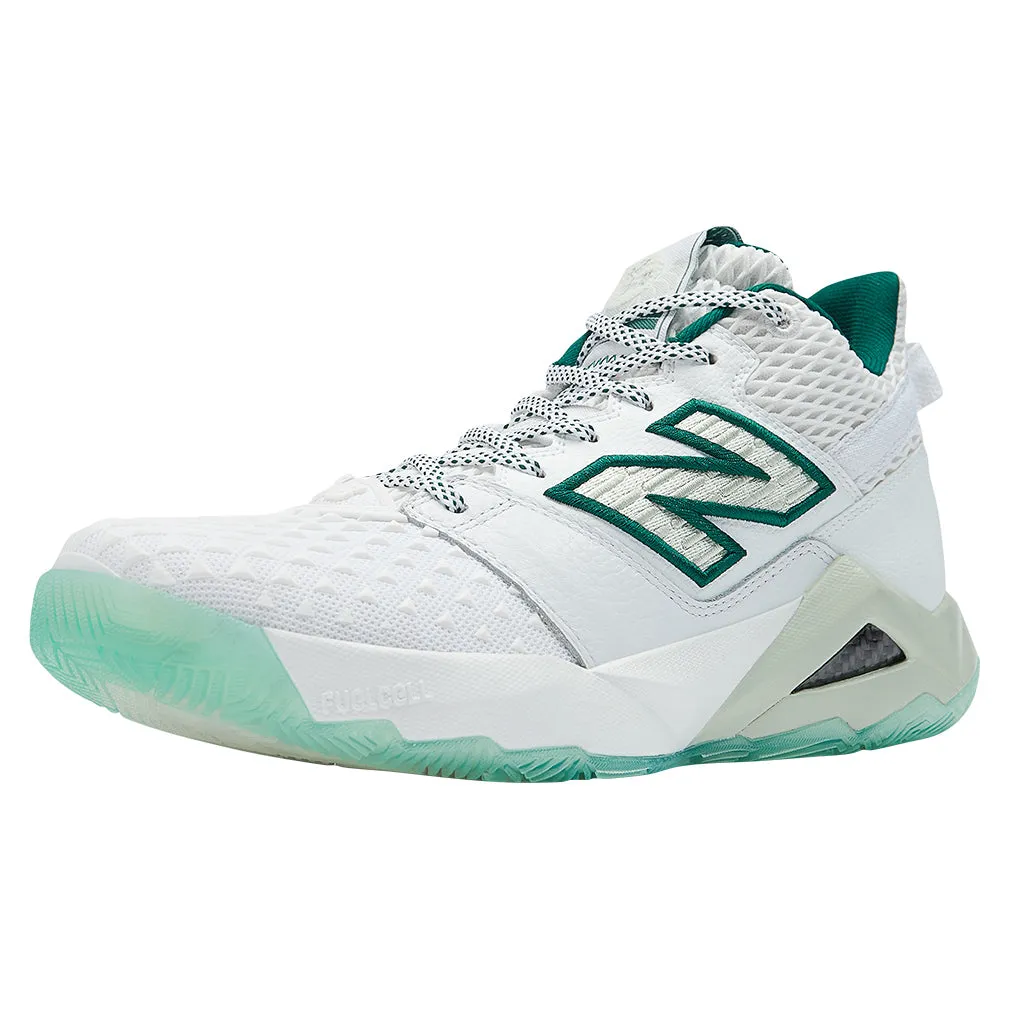 Women`s Coco CG2 B Width Tennis Shoes White and Marsh Green