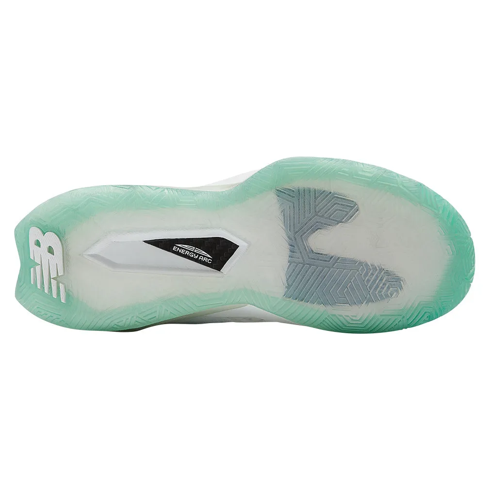 Women`s Coco CG2 B Width Tennis Shoes White and Marsh Green