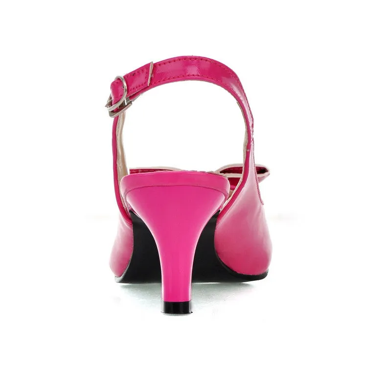 Women's Peep Toe Butterfly Knot Hollow Out Stiletto High Heel Sandals