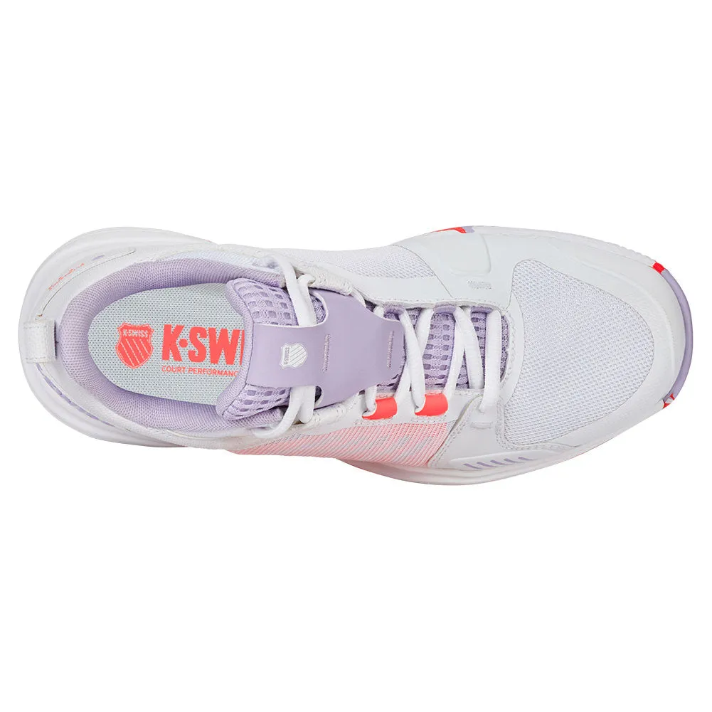 Women`s Ultrashot Team Tennis Shoes White and Orchid Petal