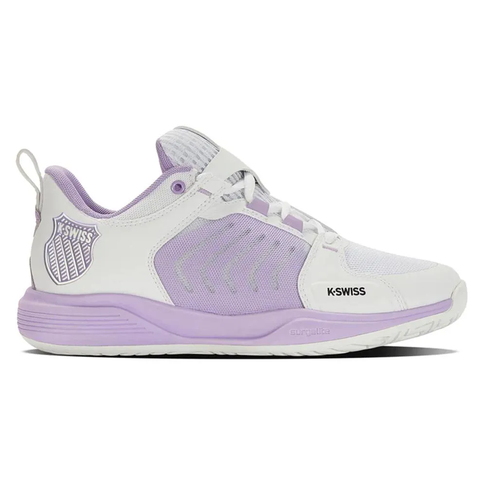 Women's Ultrashot Team Tennis Shoes White and Purple Rose